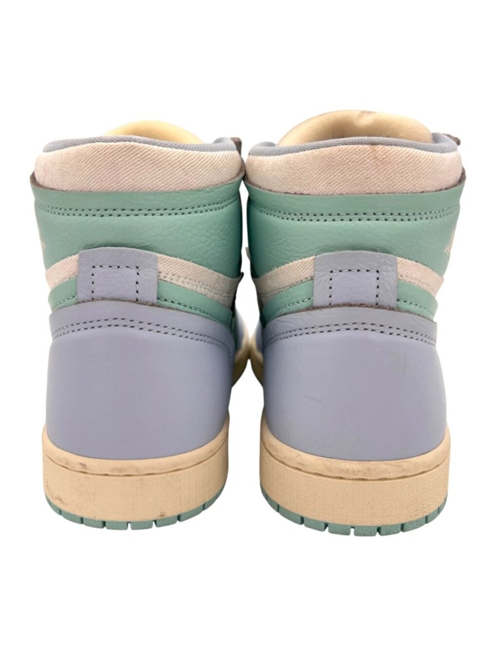 Nike Air Jordan 1 Retro High OG Sneakers Womens Shoes 8 Ice Blue & Mint Green - Picture 7 of 14